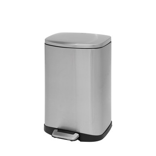 SBD-12E ถังขยะสเตนเลส แบบเท้าเหยียบ ทรง D 12 ลิตร Octopus SBD-12E Stainless Steel Waste Bin Pedal D-Shape 12 L Octopus