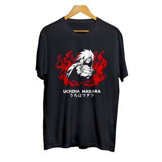 เสื้อยืดใหม่ 2022Madara FIRE เสื้อเชิ้ต ผ้าฝ้าย 100% พิมพ์ลายอนิเมะนารูโตะ 30sL XL  XXL 3XL