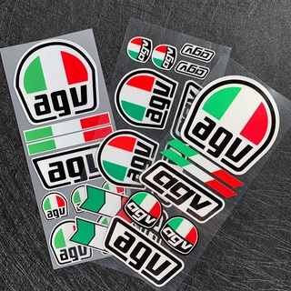 Agv สติกเกอร์สะท้อนแสง สําหรับติดตกแต่งหมวกกันน็อค รถจักรยานยนต์วิบาก