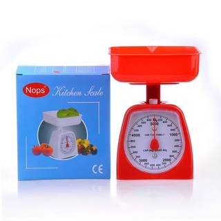 ตาชั่งอาหาร Kitchen Scales ทำมาจากพลาสติก ส่วนตัวรับน้ำหนักทำมาจากเหล็ก