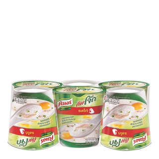 คนอร์คัพ โจ๊กกึ่งสำเร็จรูป รสไก่ 35 กรัม x 6 ถ้วย Knorr Cup Jok Chicken 35 g x 6 Cups