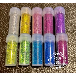 กากเพชร Set 10 กระปุก 10 สี