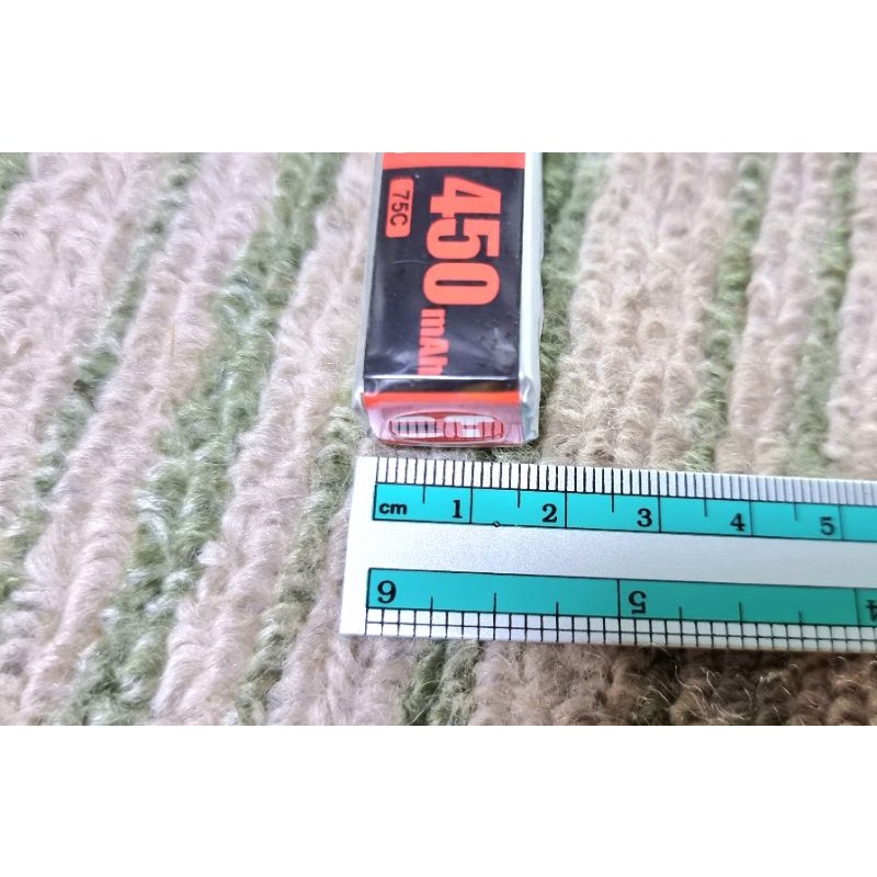 แบตลิโพ 2S.7.4v.450mah.75c.BT มาพร้อมปลั้กxt 60พร้อมใช้งานแบตซีสูงสำหรับเครื่องบิน 3D