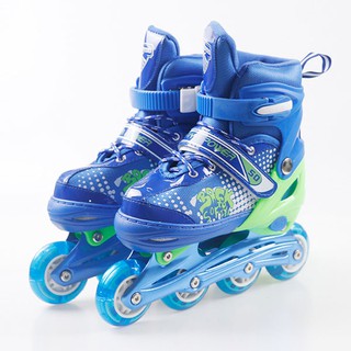 รองเท้าสเก็ต โรลเลอร์เบลด Skate Roller Blade รุ่น 12 สีน้ำเงิน (Size: S)