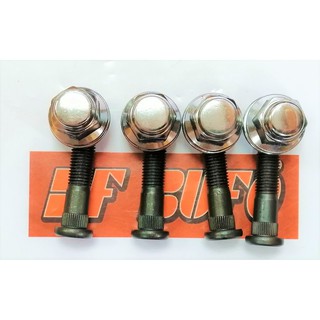 สกรูล้อหลัง MAZDA 2500 BT50 12*1.5 BUFO (แกนสั้น + หัวแม็กซ์) Rear wheel bolt and nut set (4ตัว/ชุด)