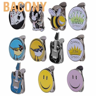 Bacony Metal Magnetics Golf Cap Hat Visor Clip Ball Marker Multiple Pattern Golfer Gift