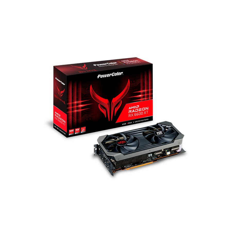GRAPHIC CARD(การ์ดจอ) PowerColor RED DEVIL AMD RADEON RX 6600XT 8GB GDDR6 06189