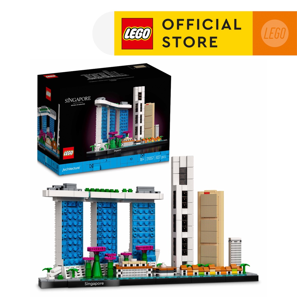 LEGO® Architecture 21057 Singapore Building Project For Adults (827 Pieces)