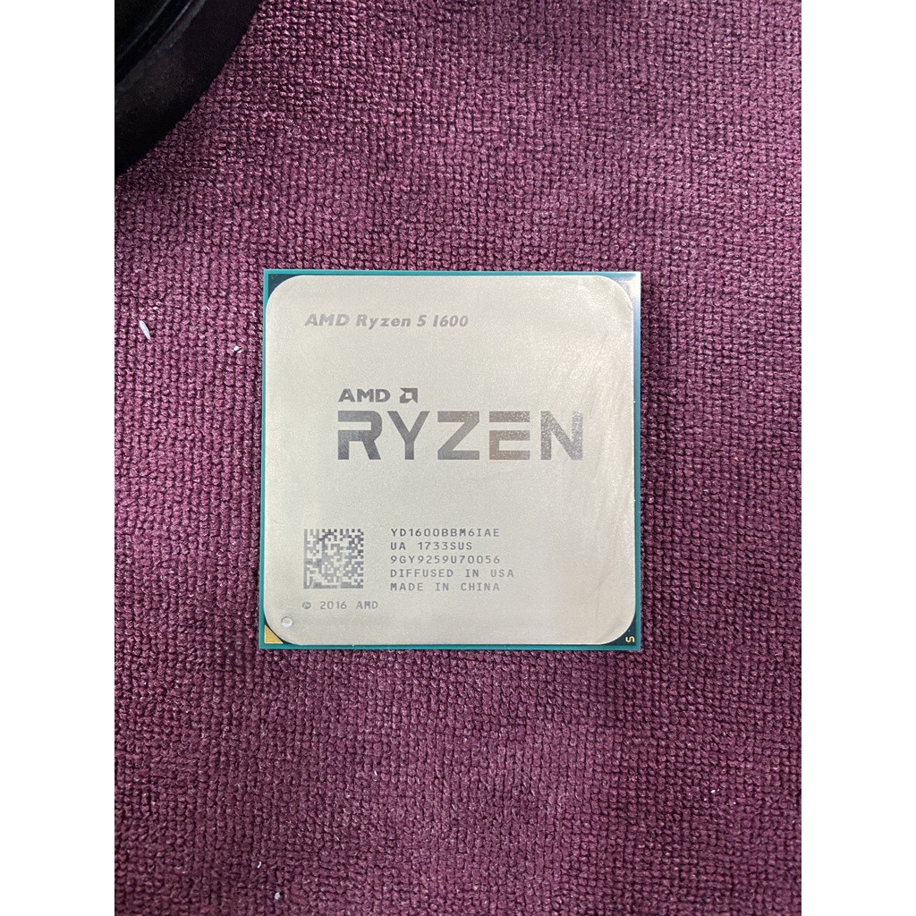 ขาย CPU AMD Ryzen 5 1600 มือสองสภาพดีใช้งานปกติ แถมHeat Sinkพร้อมซิลิโคนอันใหม่ยังไม่ได้ใช้งาน