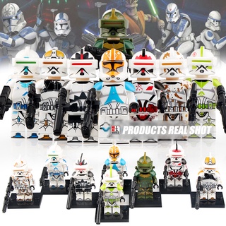 ฟิกเกอร์ Star Wars Ahsokas Clone Trooper Clone Desert Soldier 3291st Forest Combat Battalion ขนาดเล็ก XH0303