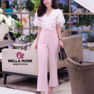 งานป้าย จั้มสูทกางเกงขายาว Sale Sale Sale BELLA ROSE Size S ดูดีมากๆ