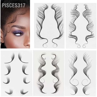 Pisces317 สติกเกอร์ติดขอบเส้นผม กันน้ำ สำหรับ ขอบผมปลอม สไตล์ยุโรป อเมริกา