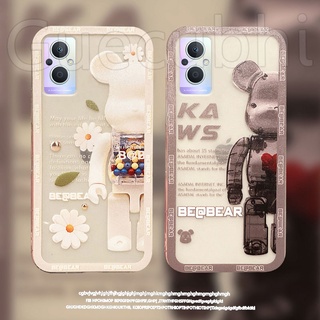 เคสโทรศัพท์มือถือ OPPO Reno8 z Reno7 z pro 5G Reno 8 7 4G ซิลิโคนนุ่ม ใส ลายหมี สําหรับ เคสOPPO Reno8z Reno7z 5G