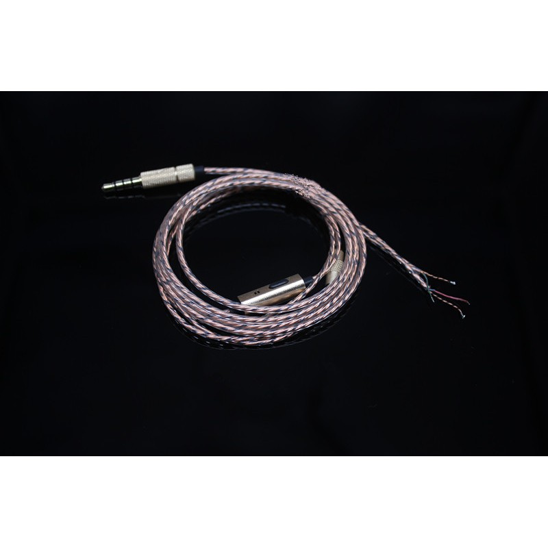 สายเคเบิ้ลหูฟังทองแดง 40 core 5n diy พร้อมไมโครโฟน