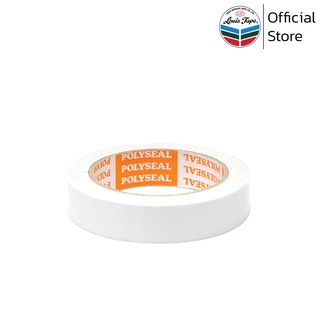 POLYSEAL TAPE เทปกาวสองหน้า ทิชชู่ 1 นิ้ว x 20 หลา กาวอะคริลิคสูตรน้ำมัน (12 ม้วน/แพ็ค)