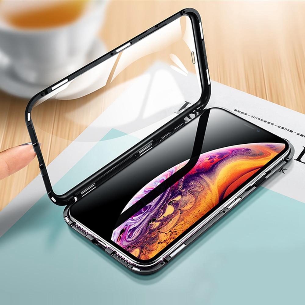 iPhone X Xs Max XR 8 7 6 6s Plus Phone Case, Double Sided Glass Cover ...