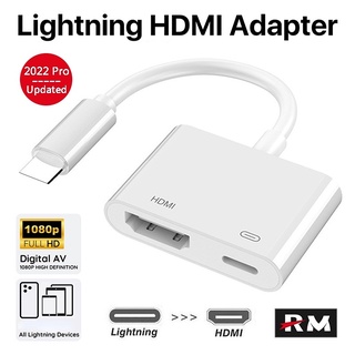 【อัพเกรด 2022】อะแดปเตอร์สายเคเบิ้ล AV ดิจิทัล เป็น HDMI สําหรับ Lightnine 1080P