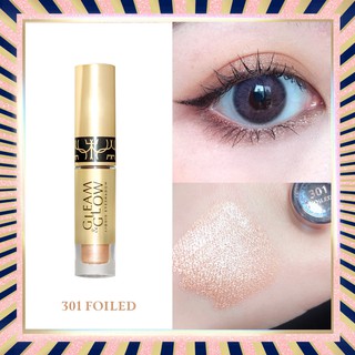 301 Foiled SIXTORY Gleam &amp; Glow Liquid Eyeshadow เบาสบาย ติดทนยาวนาน 16 ขม. ไม่ตกร่อง ไม่หลุดร่วงง่าย (ลิควิด อายแชโดว์)