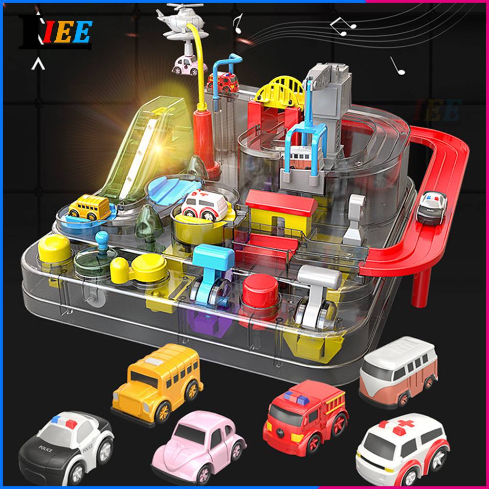Puzzle Toy Rail Car Adventure Game Models Railway Track Child Manual Playsets Education Tracks