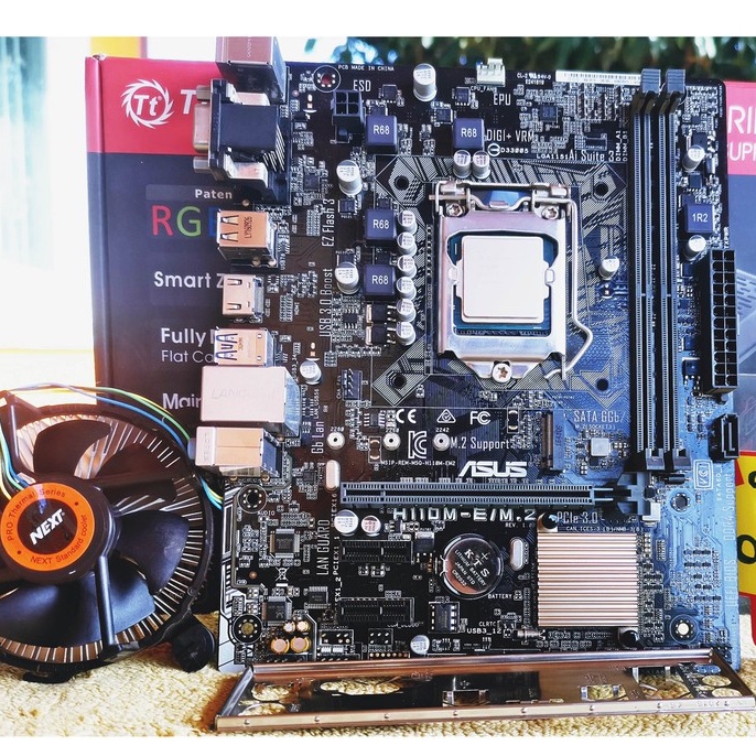 ชุดเซ็ต CPU+MB Intel Gen6 i5-6400 3.3G 4C/4T + H110M-E/M.2 [ SK1151 ] + ซิงค์ + ฝาหลัง ประกัน 30 วัน
