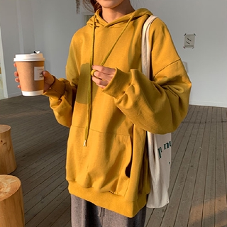 【CHAOYICHU】เสื้อกันหนาวมีหมวกแขนยาวสไตล์เกาหลี