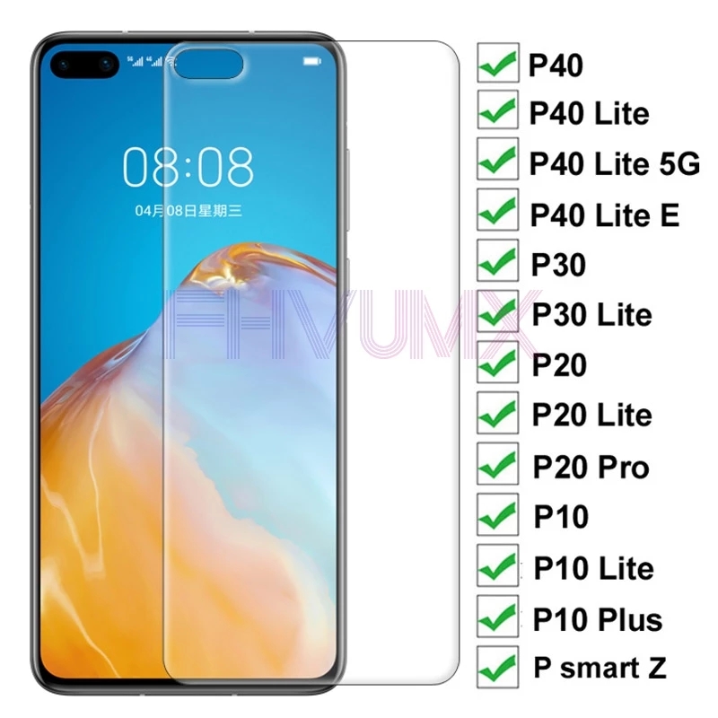 สําหรับ Huawei P40 P50 P30 P20 Pro P10 Lite P10 P9 Plus 9H HD Ultra Clear กระจกนิรภัยป้องกันหน้าจอฟิ