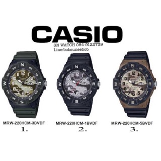 CASIO - ลายพราง3สี รุ่นMRW220HCMขนาด41มิล ใส่ได้ทั้งชายและหญิง