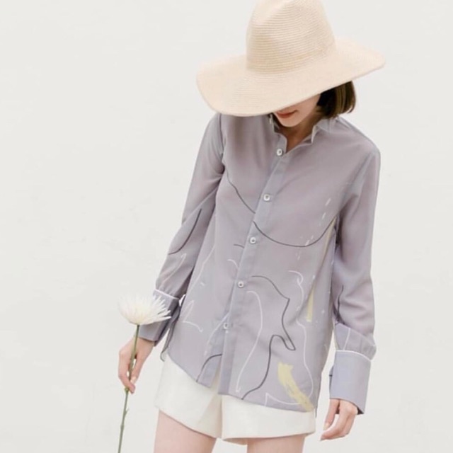 Kanni Studio honey lemon shirt in grey