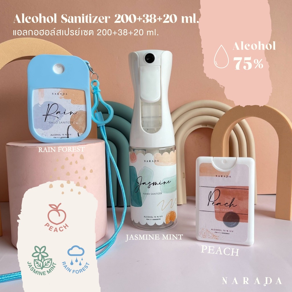❤️?เซตสุดคุ้ม?1 เซท 3 ชิ้น  คละกลิ่น ❤️Collections: Water colorz ❤️ by NaradaAsia