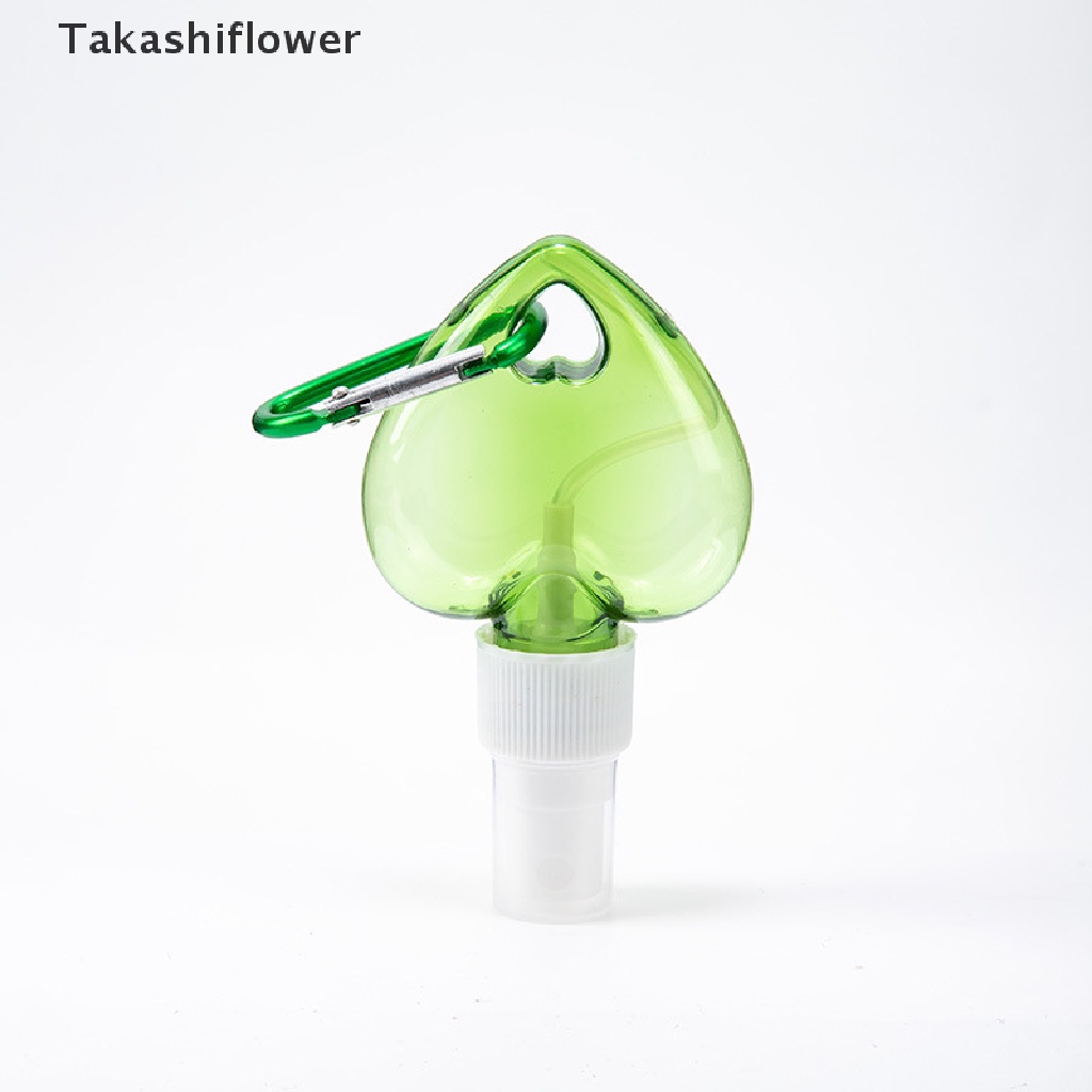 Takashiflower พวงกุญแจขวดสเปรย์เจลล้างมือ แบบพกพา ใช้ซ้ําได้ พร้อมพวงกุญแจ