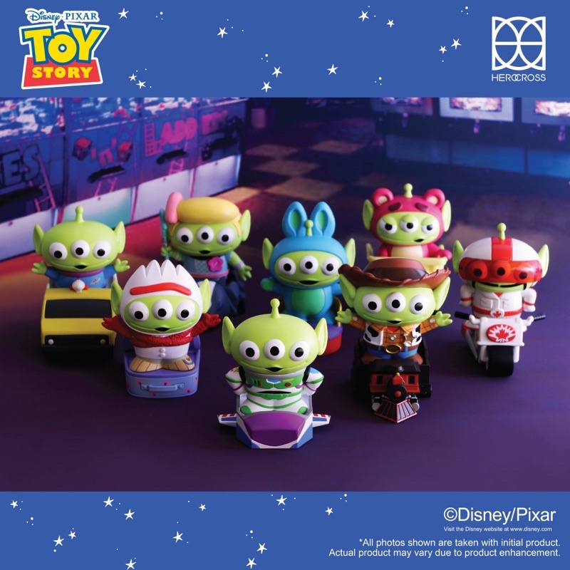 👾 Herocross Disney Pixar Greenman Aliens Toy Story Remix with cars - โมเดล ฟิกเกอร์