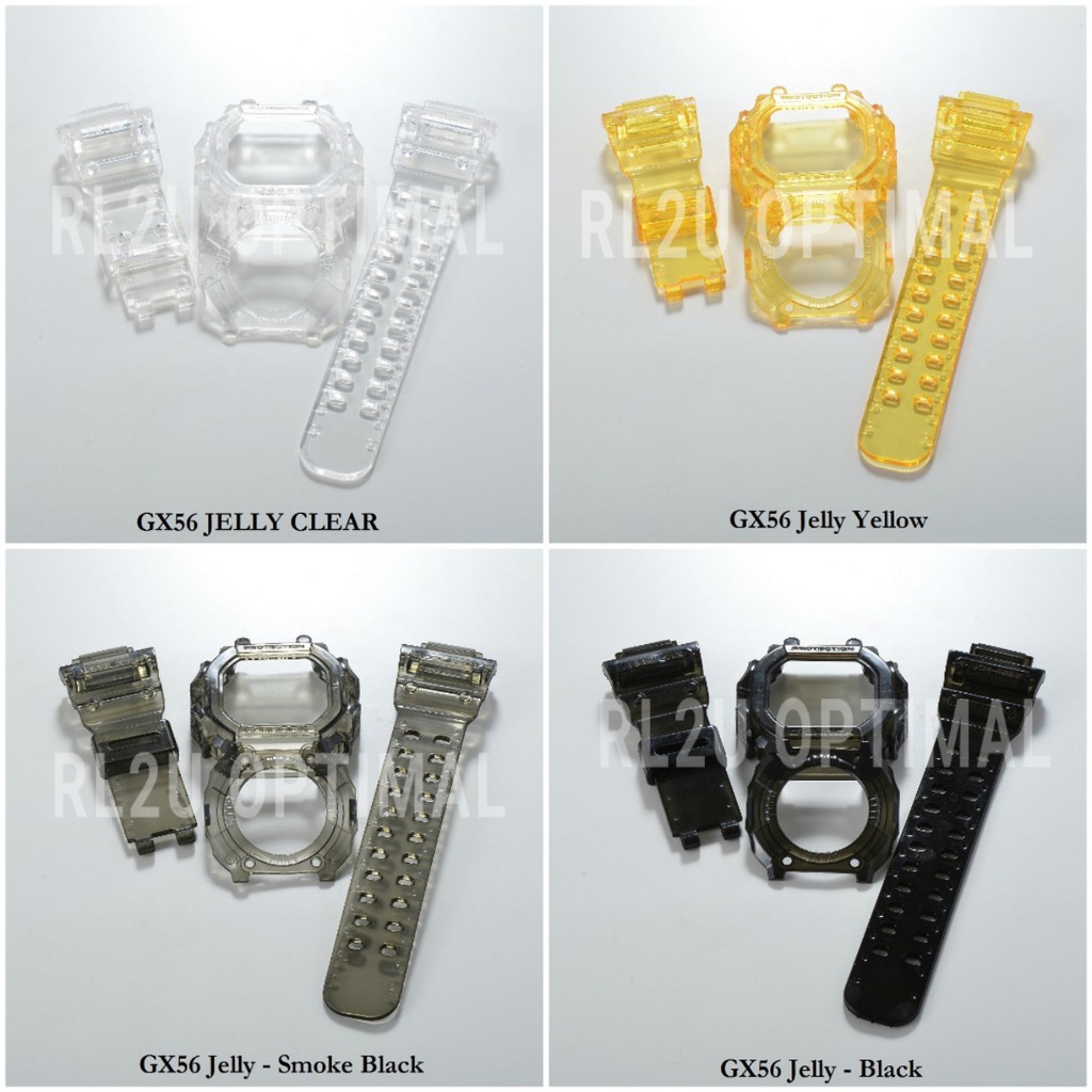 [RL2U] GX56/GWX56 KING JELLY BAND และ BEZEL WATCH STRAPS- สี ASSORTED