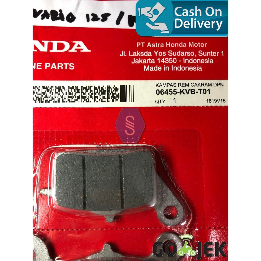 ผ้าเบรคหน้าสําหรับ Honda Beat, Vario 06455-KVB-T01