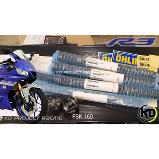 สปิงโช๊คหน้า Ohlins FSK160 Yamaha R3  2019+