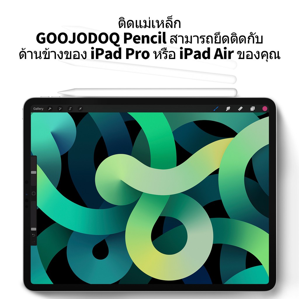 GOOJODOQ 12th ปากกาสไตลัส สัมผัสหน้าจอ สําหรับ iPad Pencil 2 1 Ipad Pro 11 2020 Air 4 2018 2019 7th 8th #8