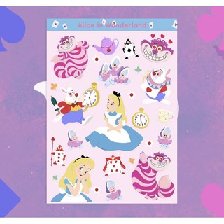 ALICE IN WONDERLAND STICKER A6