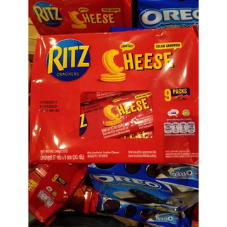 Ritz Cheese 1 แพ็ค 9 ซอง×27 กรัม แครกเกอร์สอดไส้ครีมรสชี้ส