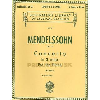 (โค้ดINCSM2Lลด70฿) Mendelssohn Piano Concerto No.1 In G Minor Op.25 (2 Piano Score) HL50252470