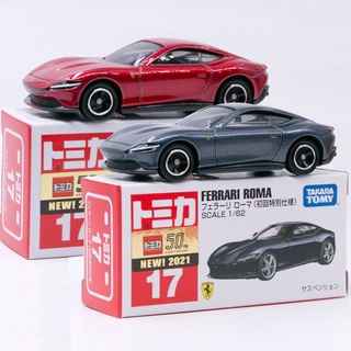 รถเหล็กTomica ของแท้ Tomica No.17 Ferrari Roma (มีสติ๊กเกอร์ First Lot 2021)