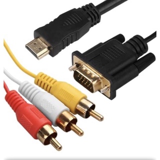 สาย HDMI to VGA+RCA HDTV