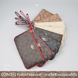 us นำเข้า⭐️ Coach F58695 ผู้หญิง กระเป๋าคล้องมือ กระเป๋าสตางค์ กระเป๋าสตางค์ โทรศัพท์มือถือ กระเป๋า 58695