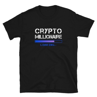 เสื้อยืด พิมพ์ลาย Crypto Millionaire Loading Funny Bitcoin Ethereum Trader สําหรับผู้ชาย