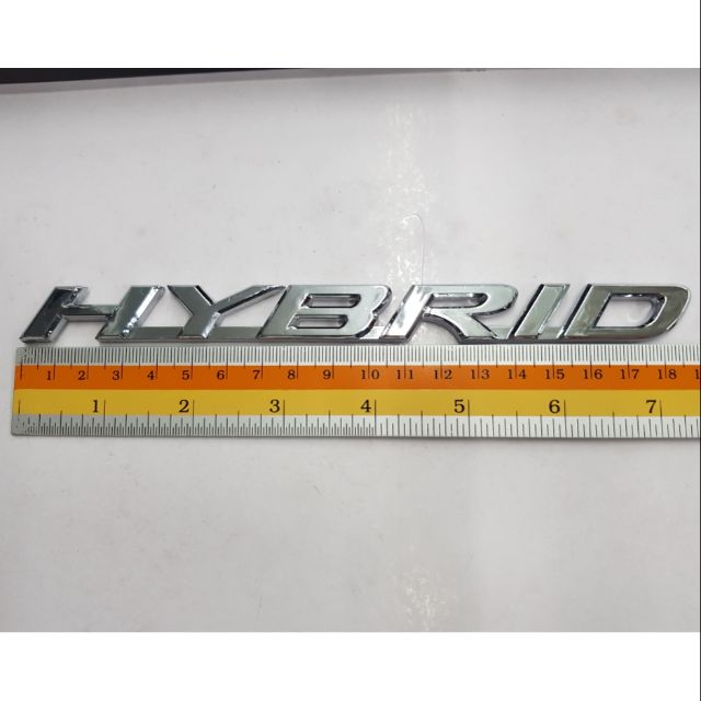 ^Logo Hybrid งานพลาสติก 18 x 1.5 cm