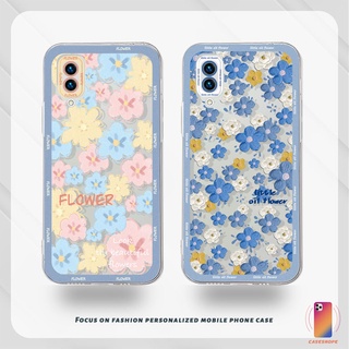 เคสนิ่ม VIVO Y21S Y20S Y12i Y12S Y12 Y20 Y15S Y91C Y21 Y21A Y21T Y30 V21 V23E Y75 T1 Y55 Y75 Y16  Y91 Y30i Y93 Y95 Y15 Y17 Y50 Y53S Y51 Y51A Y33T Y10 Y33S Y1S Y11 Y31  ลายดอกไม้  แบบใส ปิดด้านหลัง เคสโทรศัพท์มือถือ