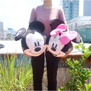 หมอนสอดมือ หน้า Mickey มิกกี้ &amp; Minnie มินนี่ นุ่มนิ่ม 11นิ้ว