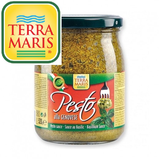 เพสโต้ ซอส พาสต้า 520g 580 gTERRA MARIS PESTO ALLA GENOVESE TRADITIONAL RECIPEซอสเพสโต้