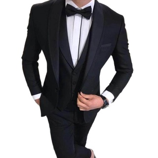 New Arrival Navy ผู้ชายชุดแต่งงาน Tuxedo พรหม Slim Fit 3ชิ้นเจ้าบ่าวชุดที่กำหนดเอง Blazer Terno Masuclino