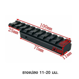 อุปกรณ์เสริมเเละตกเเต่ง รางแปลง ขนาด11-20 มิลลิเมตร