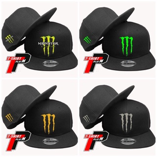 หมวกปีกกว้าง ลายมอนสเตอร์ E Snapback