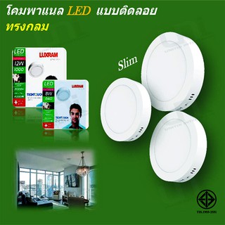 โคมดาวน์ไลท์ LED Panel แบบติดลอย ทรงกลม  8W-18W